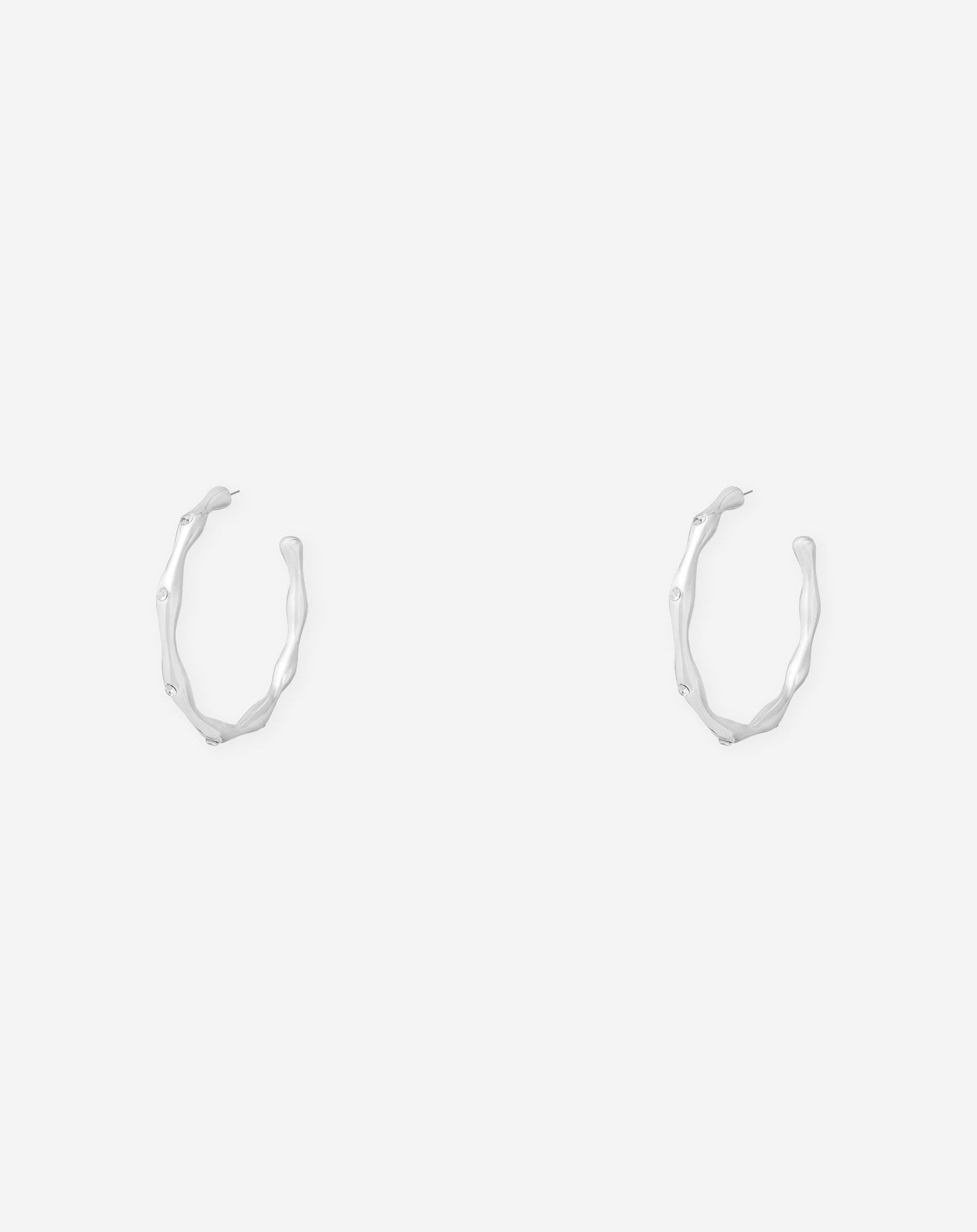 LOIZA DIAMOND HOOP EARRINGS