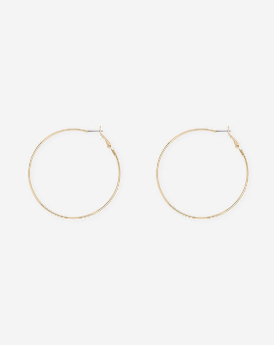 BIG THIN HOOP EARRINGS
