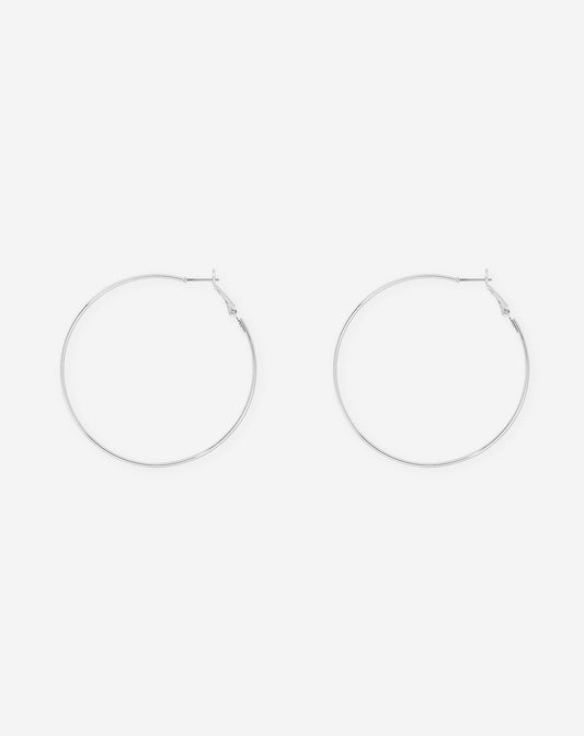BIG THIN HOOP EARRINGS