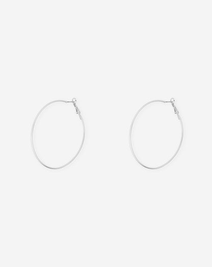 BIG THIN HOOP EARRINGS