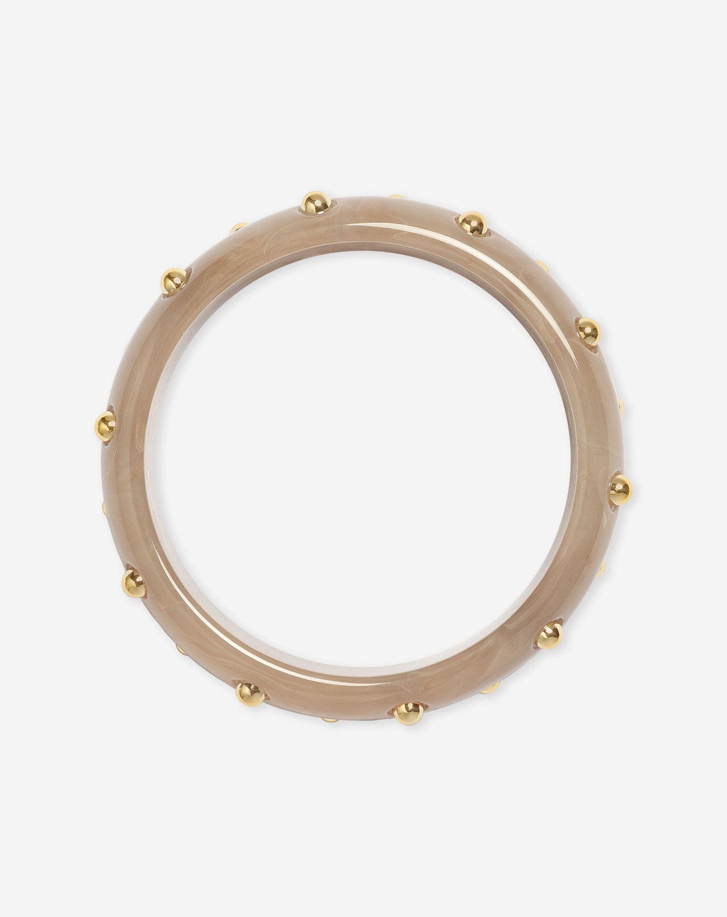 STUDDED BANGLE BEIGE