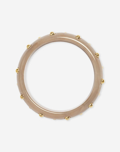 STUDDED BANGLE BEIGE