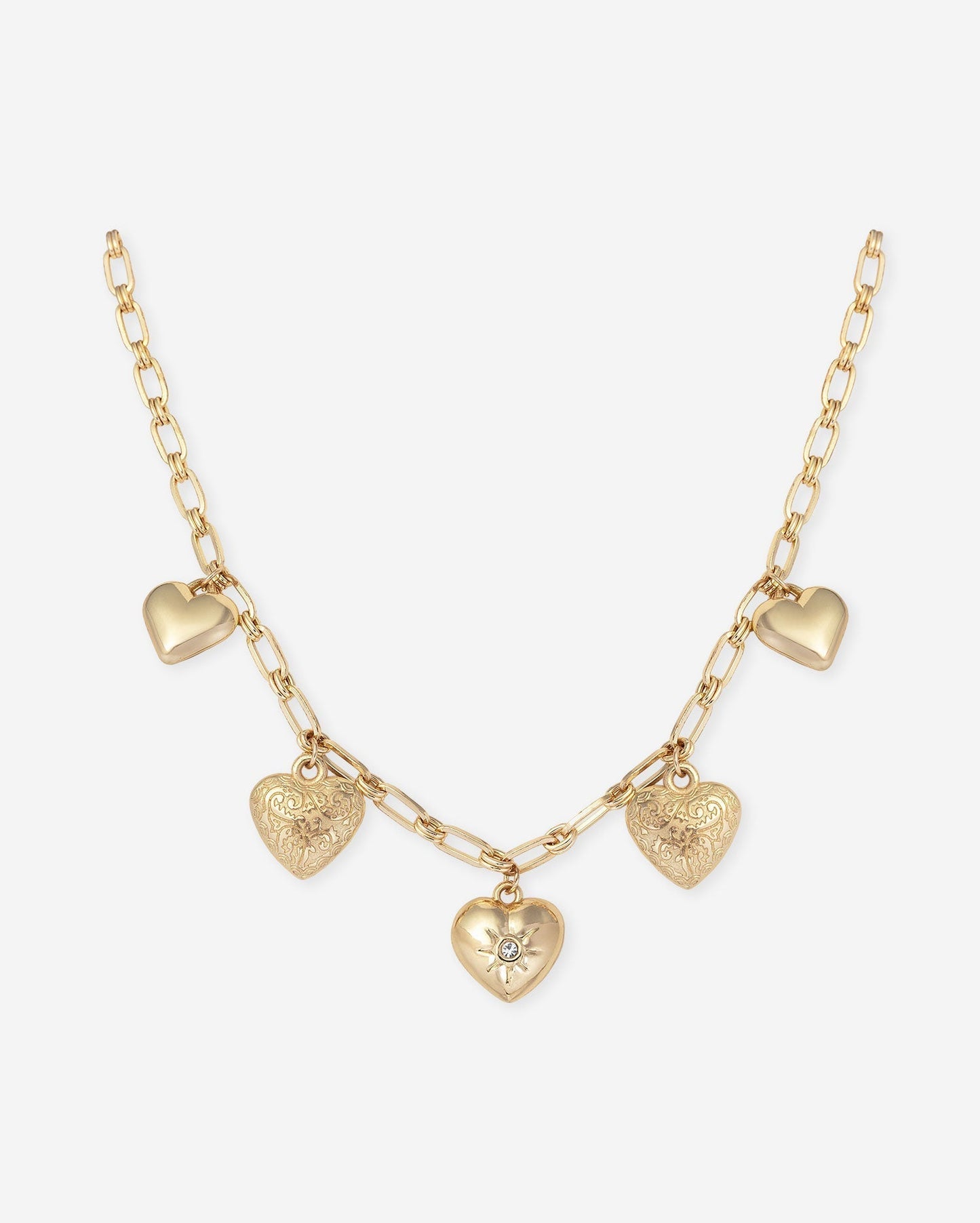 Collar con dije de corazón