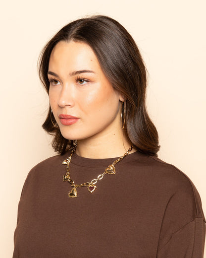 LOLA HEART CHARM NECKLACE