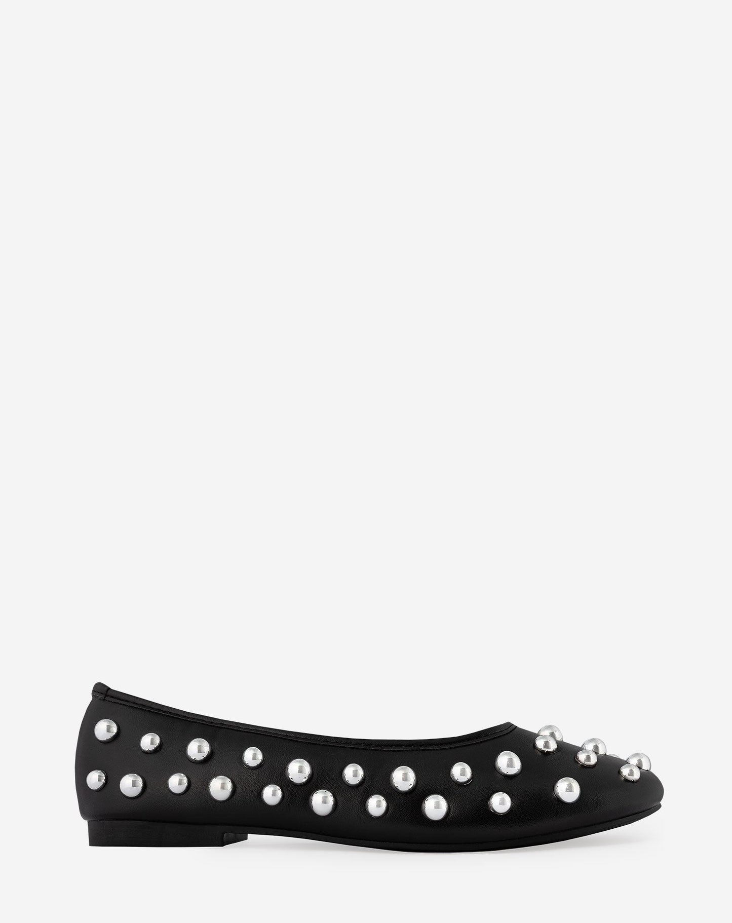 STUDDED FLATS ZWART