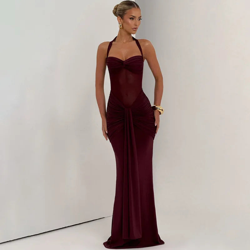 Vestido de Gala "Ónix" Drapeado