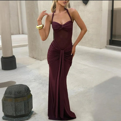 Vestido de Gala "Ónix" Drapeado