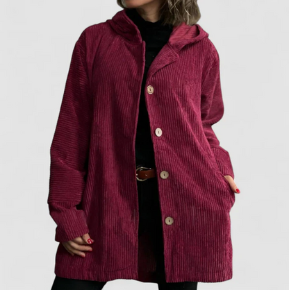 CHAQUETA DE PANA CON CAPUCHA