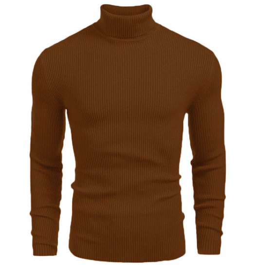 Jersey de algodón de cuello alto