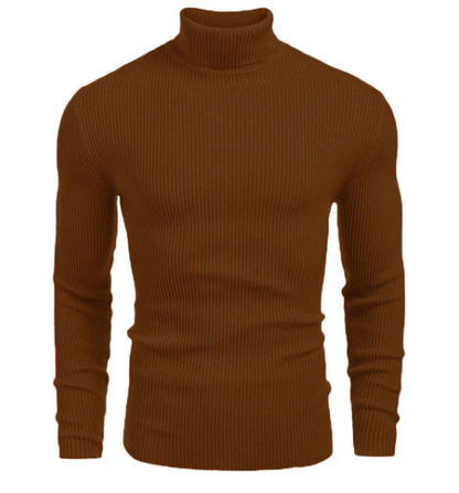 Jersey de algodón de cuello alto