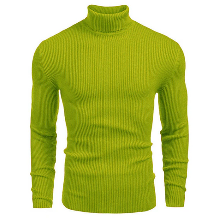Jersey de algodón de cuello alto