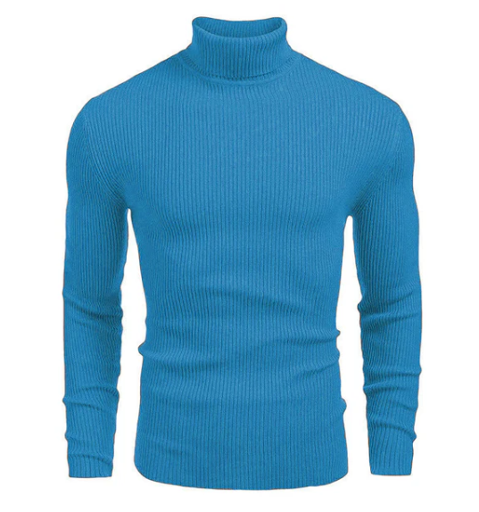 Jersey de algodón de cuello alto