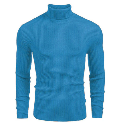 Jersey de algodón de cuello alto