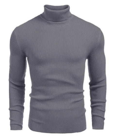 Jersey de algodón de cuello alto