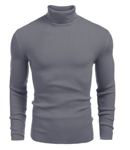 Jersey de algodón de cuello alto