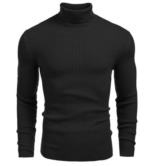 Jersey de algodón de cuello alto