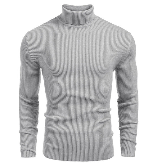 Jersey de algodón de cuello alto