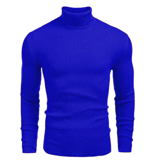 Jersey de algodón de cuello alto