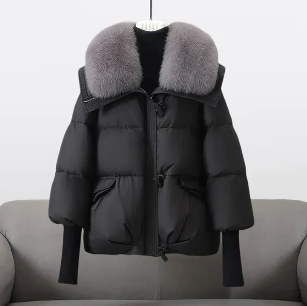 Chaquetón con Cuello de Pelo