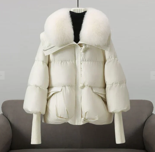 Chaquetón con Cuello de Pelo