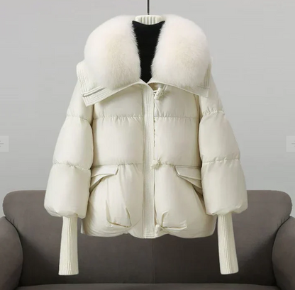 Chaquetón con Cuello de Pelo
