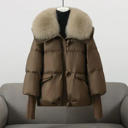 Chaquetón con Cuello de Pelo