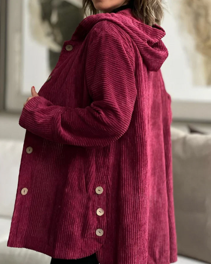 CHAQUETA DE PANA CON CAPUCHA