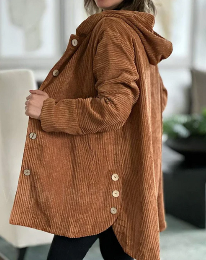 CHAQUETA DE PANA CON CAPUCHA