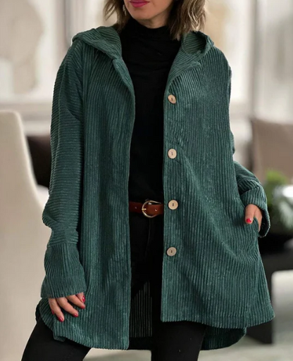 CHAQUETA DE PANA CON CAPUCHA