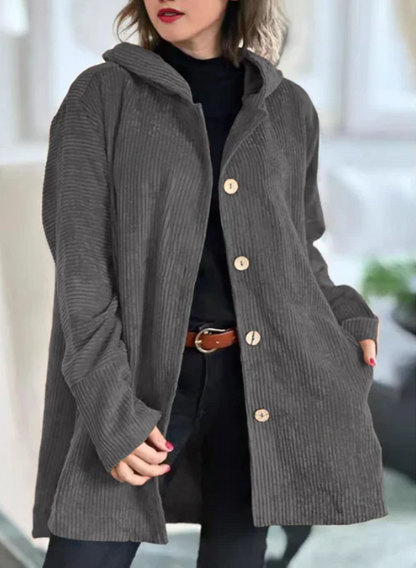 CHAQUETA DE PANA CON CAPUCHA