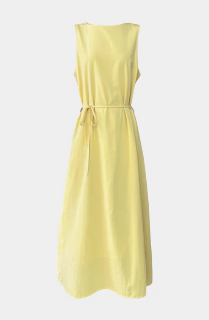 Vestido Suave sin Mangas con Lazo Ajustable