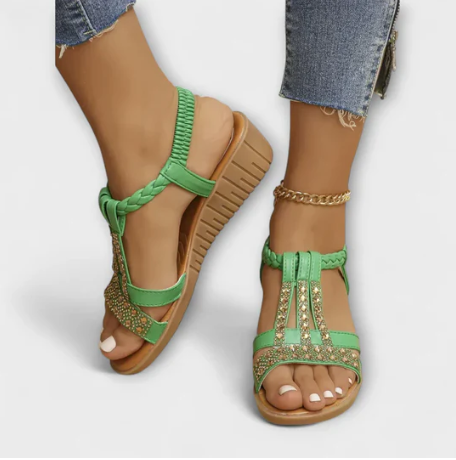 SANDALIAS BRILLANTES DE VERANO