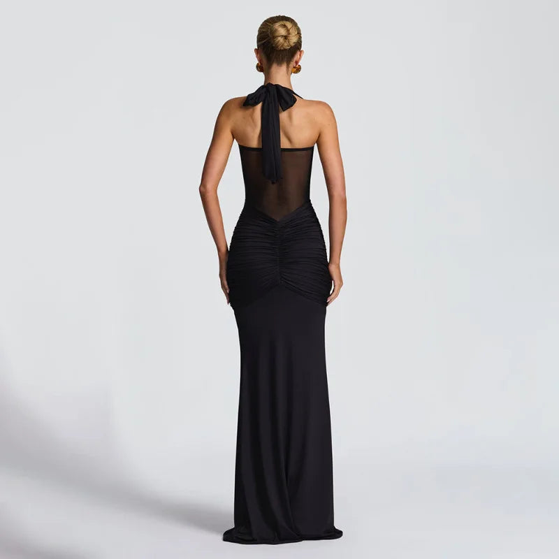 Vestido de Gala "Ónix" Drapeado