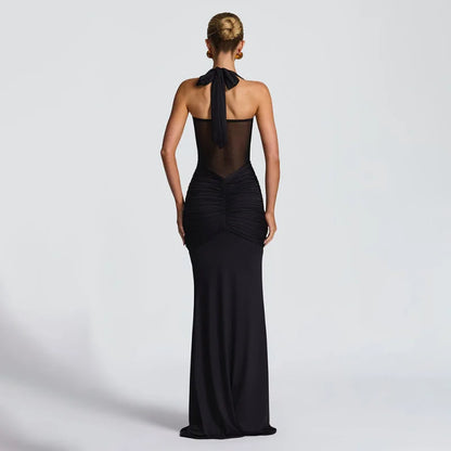 Vestido de Gala "Ónix" Drapeado