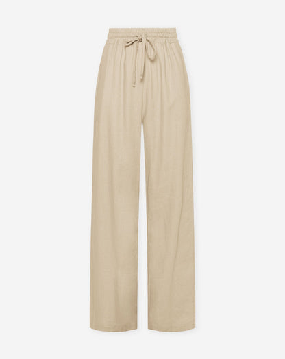 NIA LINEN PANTALON TALL BEIGE