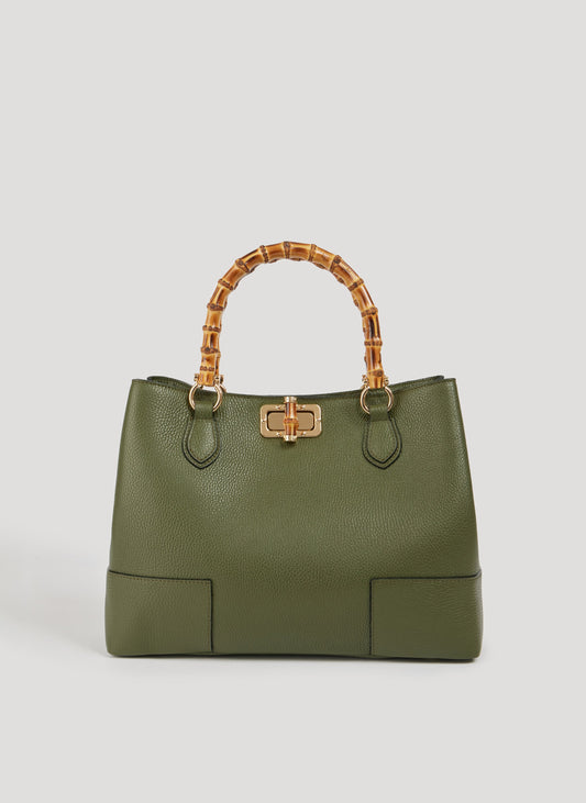 Borsa Bamboo Verde Militar