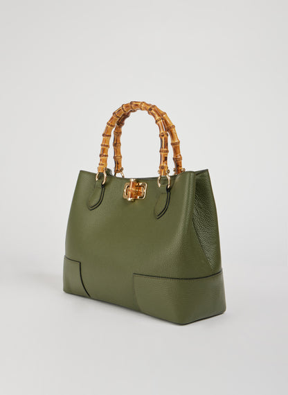Borsa Bamboo Verde Militar
