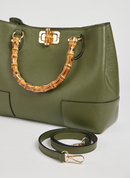 Borsa Bamboo Verde Militar