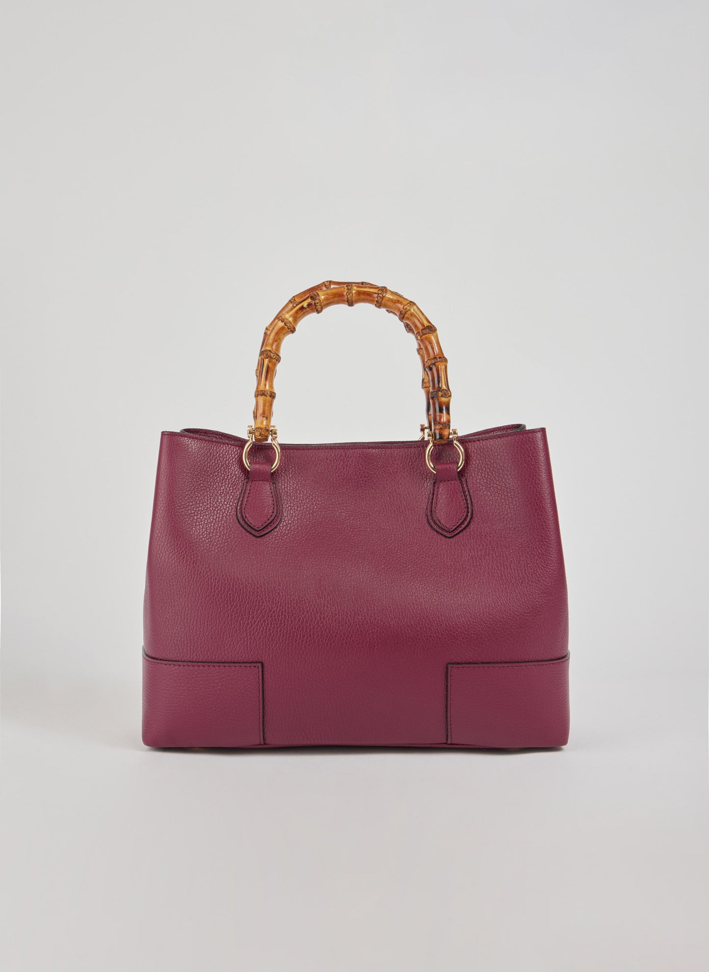 Borsa Bamboo Babe in pelle Dollaro Borgogna