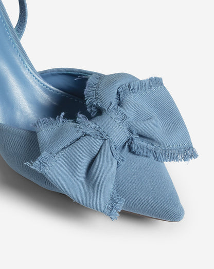 Tacones Bow con lazo