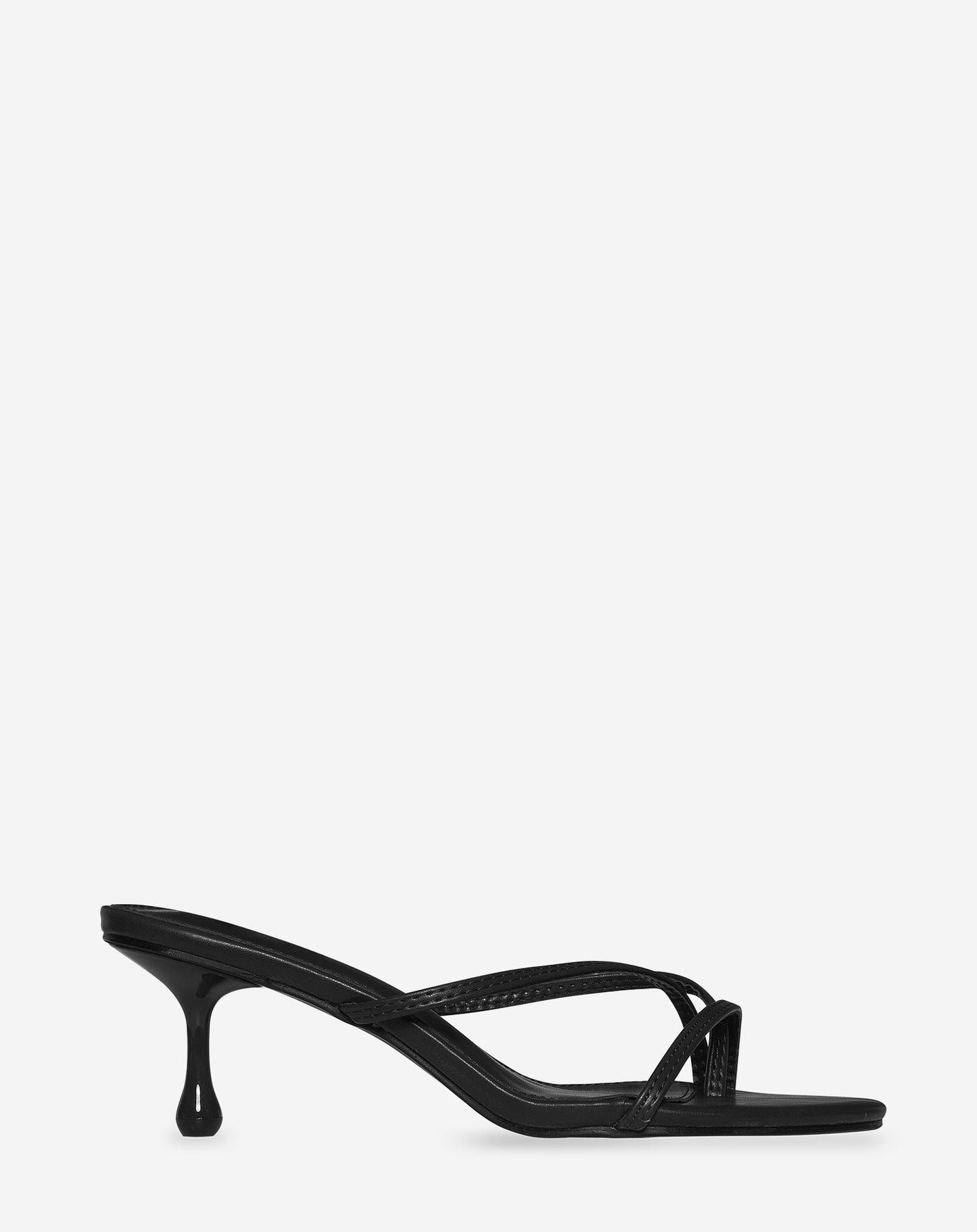 Tacones estilo chancla con tiras