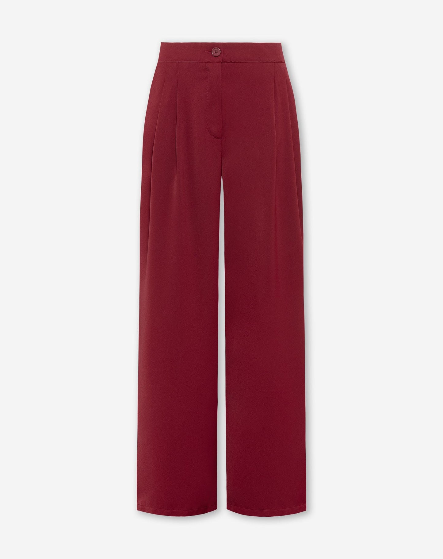 FLO WIDE LEG PLEAT PANTALON TALL BORDEAUX