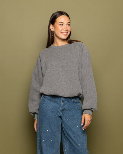 EVA OVERSIZED SWEATER DONKERGRIJS