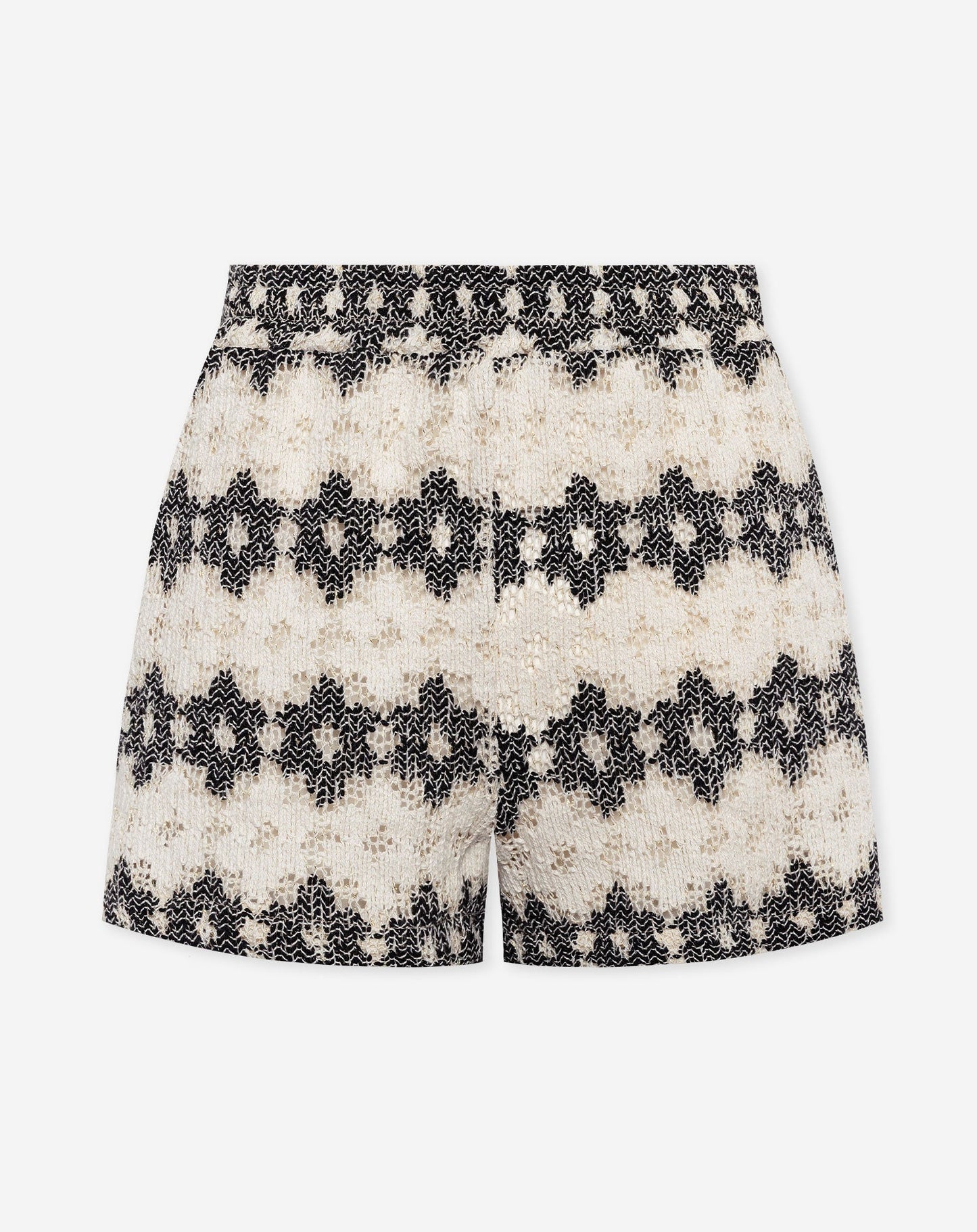 EMBER FLOWER CROCHET SHORTS ZWART