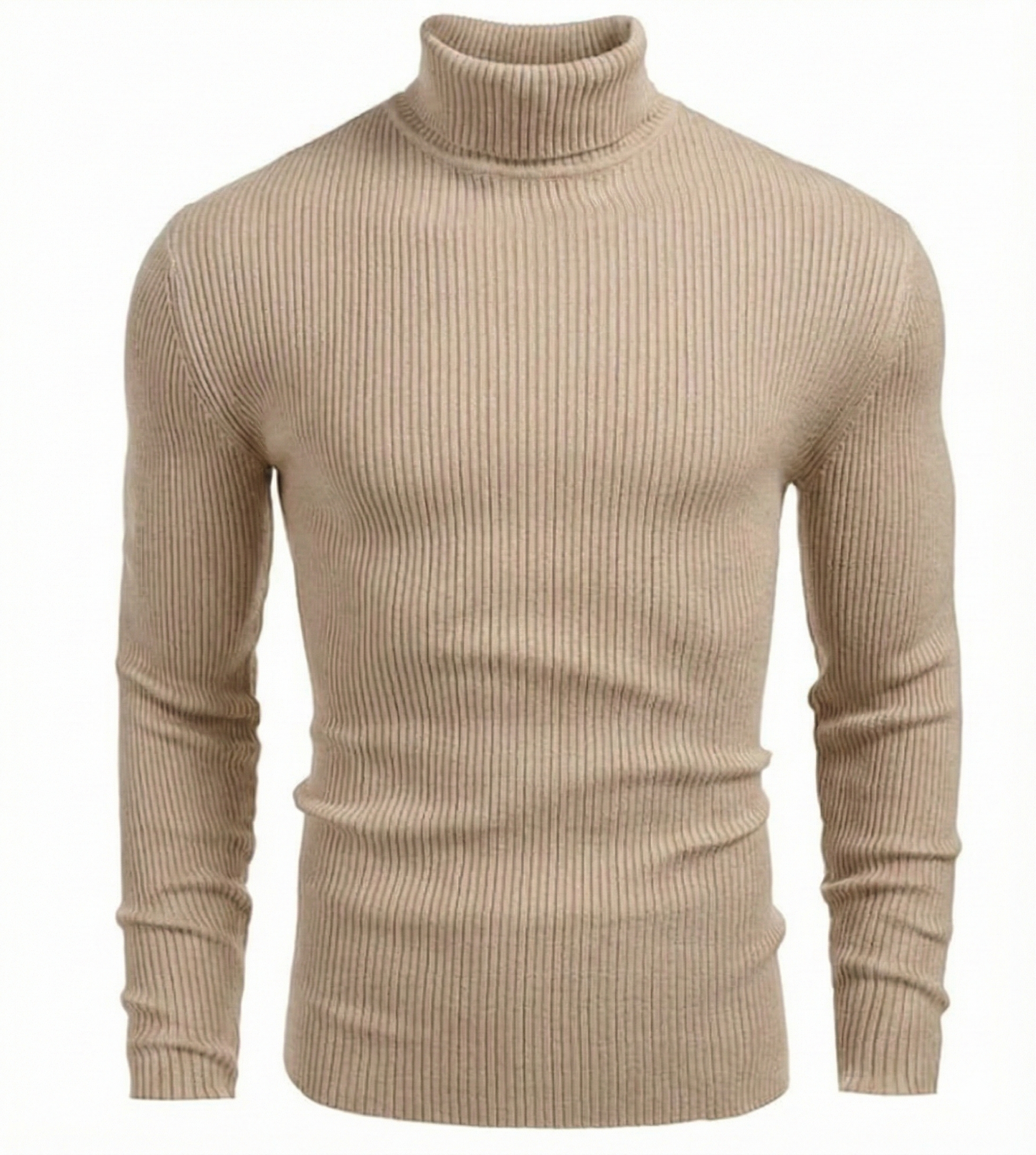 Jersey de algodón de cuello alto