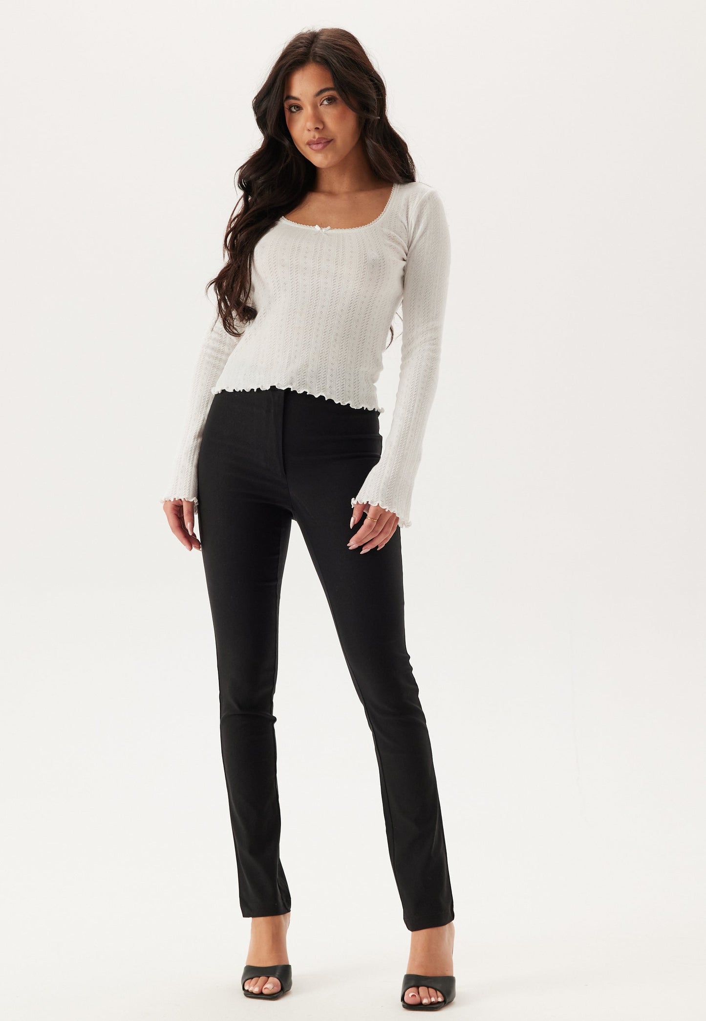 Lucia™ – Pantalón Bengalina de Cintura Alta