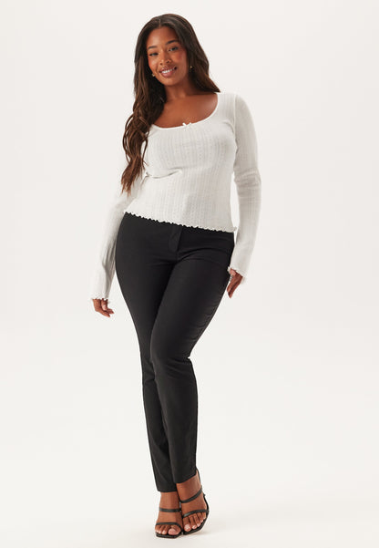 Lucia™ – Pantalón Bengalina de Cintura Alta