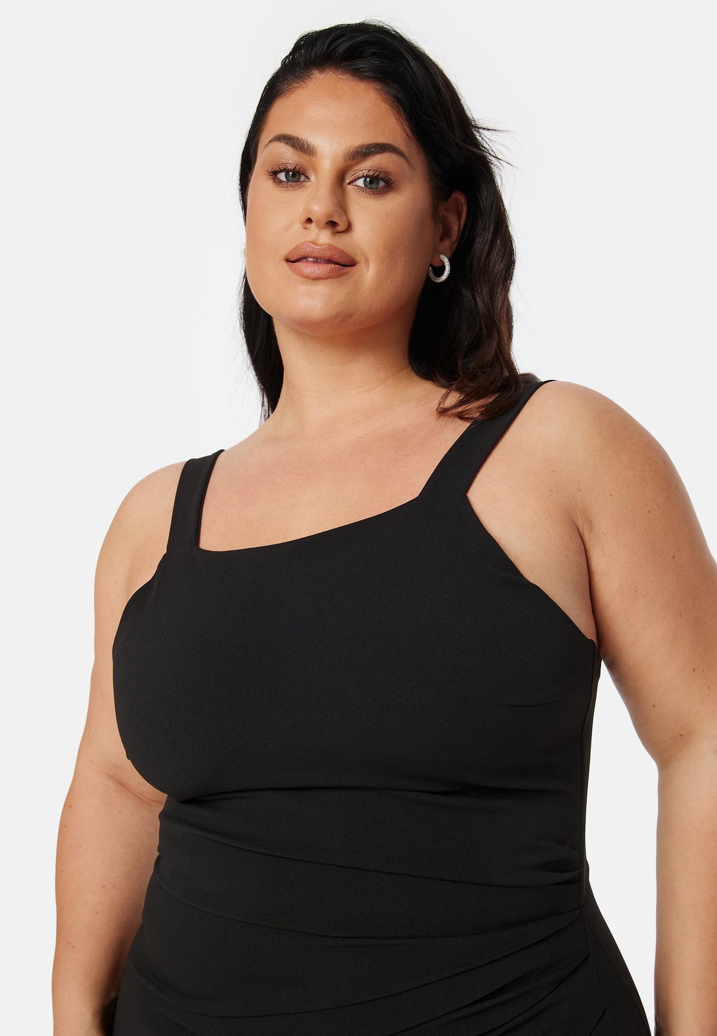 Vestido de Cuello Cuadrado