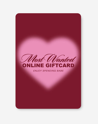 Most Wanted Online Giftcard