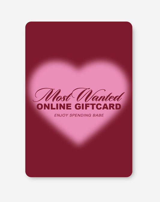 Most Wanted Online Giftcard